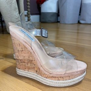 STEVE MADDEN MAVEN CLEAR WEDGE